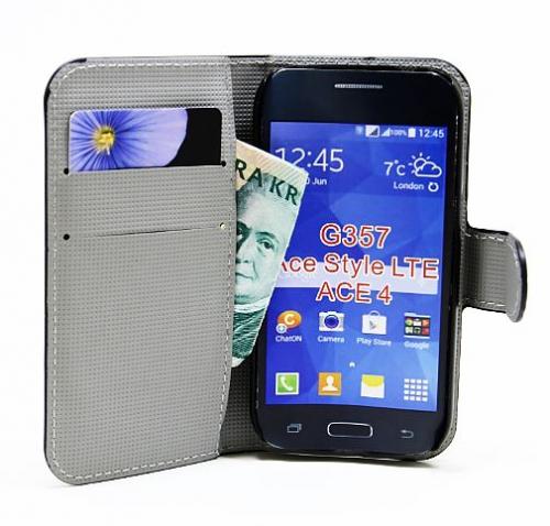 billigamobilskydd.seStandcase Designwallet Samsung Galaxy Ace 4 (G357F)