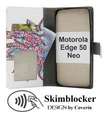 CoverinSkimblocker Motorola Edge 50 Neo Phone Wallet Design