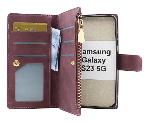 billigamobilskydd.seXL Standcase Luxury Wallet Samsung Galaxy S23 5G