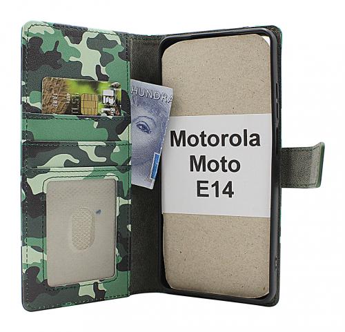 CoverinSkimblocker Motorola Moto E14 Phone Wallet Design