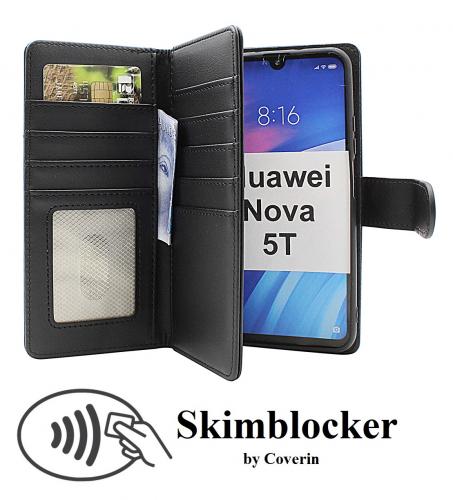 CoverinSkimblocker Huawei Nova 5T XL Magnet Phone Wallet