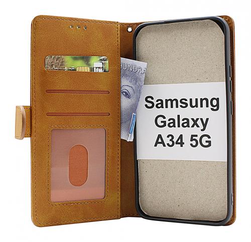 billigamobilskydd.seZipper Standcase Wallet Samsung Galaxy A34 5G