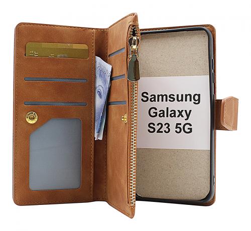 billigamobilskydd.seXL Standcase Luxury Wallet Samsung Galaxy S23 5G