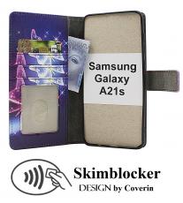 CoverinSkimblocker Samsung Galaxy A21s Phone Wallet Design