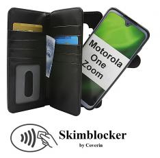 CoverinSkimblocker XL Magnet Wallet Motorola One Zoom