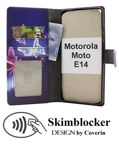 CoverinSkimblocker Motorola Moto E14 Phone Wallet Design