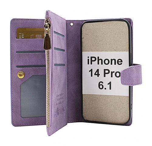 billigamobilskydd.seXL Standcase Luxury Wallet iPhone 14 Pro (6.1)