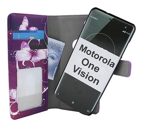 CoverinSkimblocker Magnet Designwallet Motorola One Vision