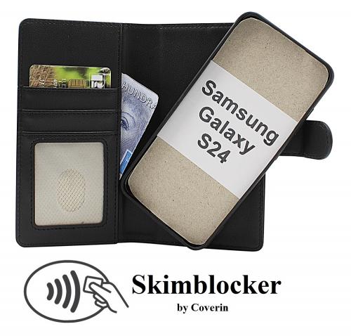 CoverinSkimblocker Samsung Galaxy S24 5G Magnet Phone Wallet