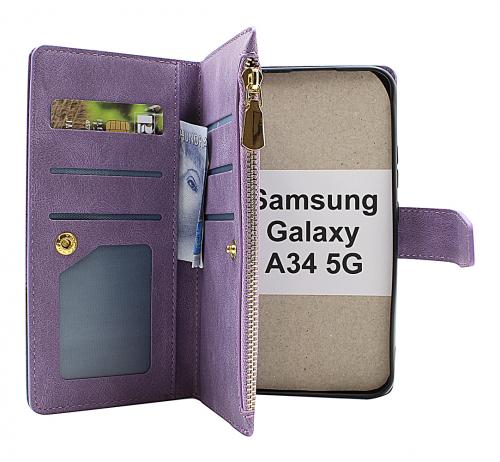 billigamobilskydd.seXL Standcase Luxury Wallet Samsung Galaxy A34 5G