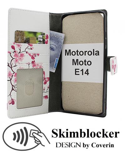 CoverinSkimblocker Motorola Moto E14 Phone Wallet Design