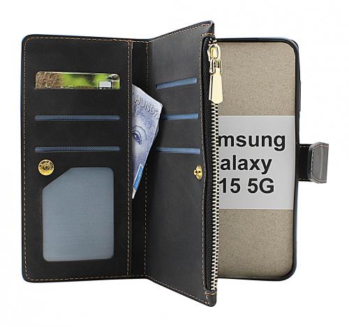 billigamobilskydd.seXL Standcase Luxury Wallet Samsung Galaxy A15 5G