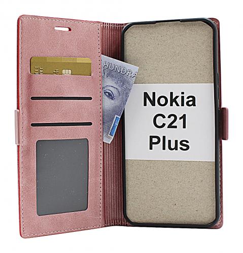 billigamobilskydd.seLuxury Standcase Wallet Nokia C21 Plus