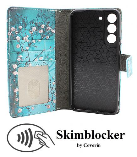 CoverinSkimblocker Samsung Galaxy S22 5G Magnet Phone Wallet Design