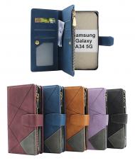 billigamobilskydd.seXL Standcase Luxury Wallet Samsung Galaxy A34 5G