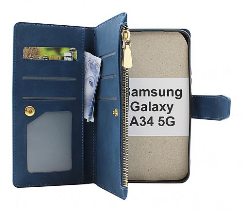 billigamobilskydd.seXL Standcase Luxury Wallet Samsung Galaxy A34 5G