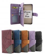 billigamobilskydd.seXL Standcase Luxury Wallet iPhone 15 Plus