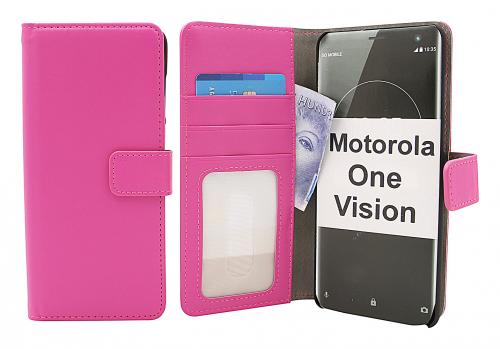 CoverinSkimblocker Magnet Wallet Motorola One Vision