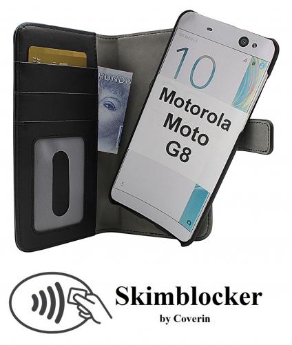 CoverinSkimblocker Magnet Wallet Motorola Moto G8