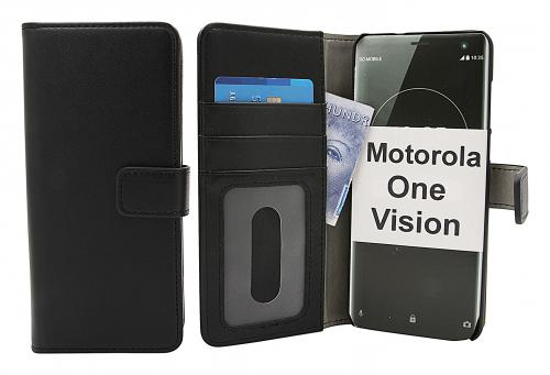 CoverinSkimblocker Magnet Wallet Motorola One Vision