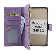 billigamobilskydd.seXL Motorola Moto G55 5G Luxury Phone Wallet