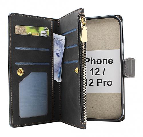 billigamobilskydd.seXL Standcase Luxury Wallet iPhone 12 / 12 Pro (6.1)