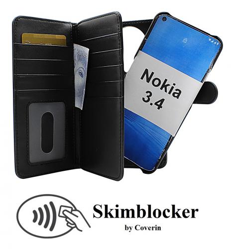 CoverinSkimblocker XL Magnet Wallet Nokia 3.4