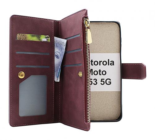 billigamobilskydd.seXL Standcase Luxury Wallet Motorola Moto G53 5G