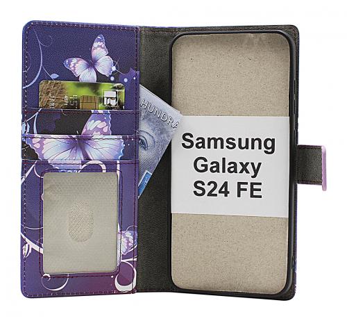 CoverinSkimblocker Samsung Galaxy S24 FE Magnet Phone Wallet Design