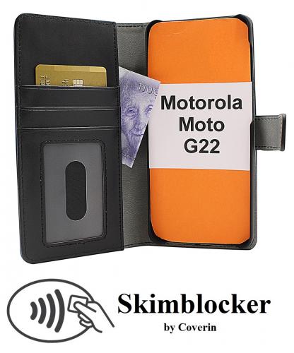 CoverinSkimblocker Magnet Wallet Motorola Moto G22