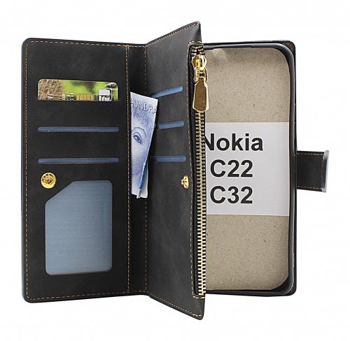 billigamobilskydd.seXL Standcase Luxury Wallet Nokia C22 / C32