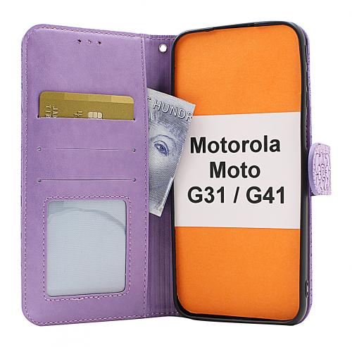 billigamobilskydd.seFlower Standcase Wallet Motorola Moto G31/G41