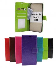 billigamobilskydd.seCrazy Horse Motorola Moto G15 Phone Wallet