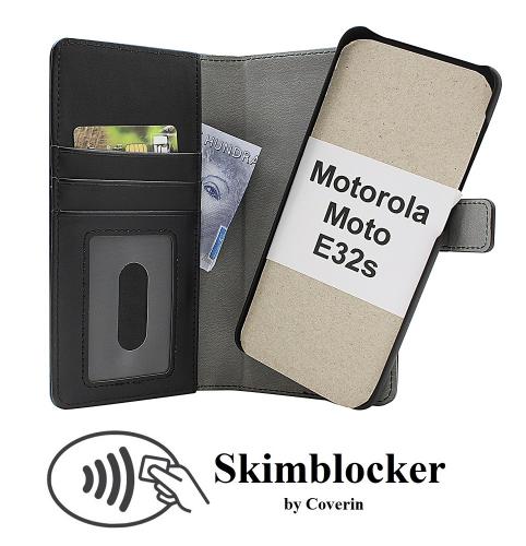 CoverinSkimblocker Magnet Wallet Motorola Moto E32s