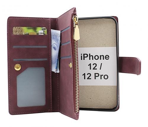 billigamobilskydd.seXL Standcase Luxury Wallet iPhone 12 / 12 Pro (6.1)