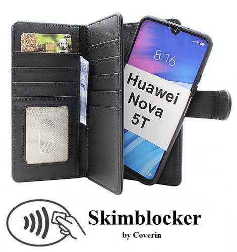 Skimblocker Huawei Nova 5T XL Magnet Phone Wallet