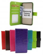 billigamobilskydd.se Crazy Horse Wallet Samsung Galaxy S23 5G