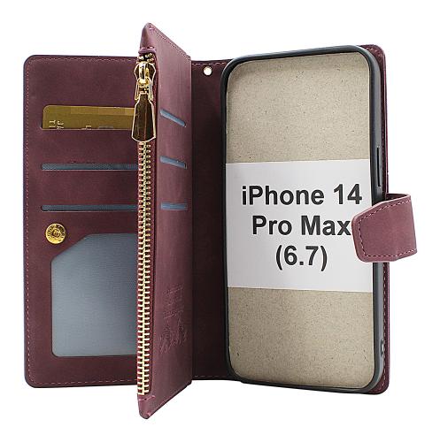 billigamobilskydd.seXL Standcase Luxury Wallet iPhone 14 Pro Max (6.7)