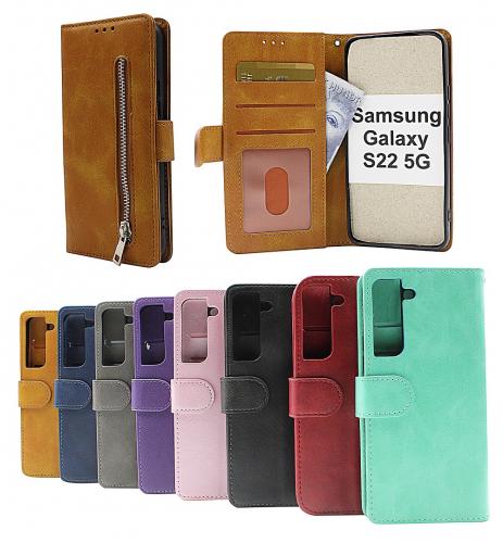 billigamobilskydd.seZipper Standcase Wallet Samsung Galaxy S22 5G