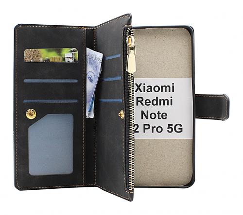 billigamobilskydd.seXL Standcase Luxury Wallet Xiaomi Redmi Note 12 Pro 5G