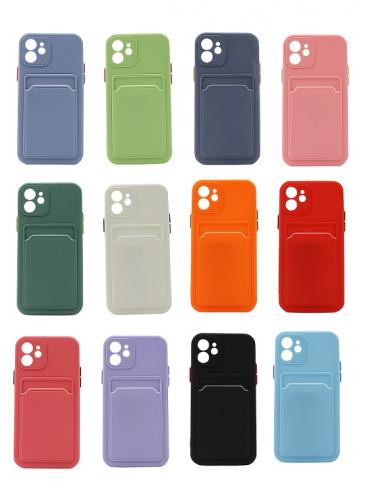 billigamobilskydd.seTPU Case with card pocket iPhone 12 (6.1)