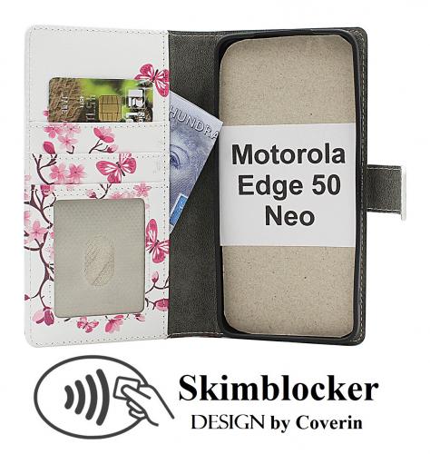 CoverinSkimblocker Motorola Edge 50 Neo Phone Wallet Design