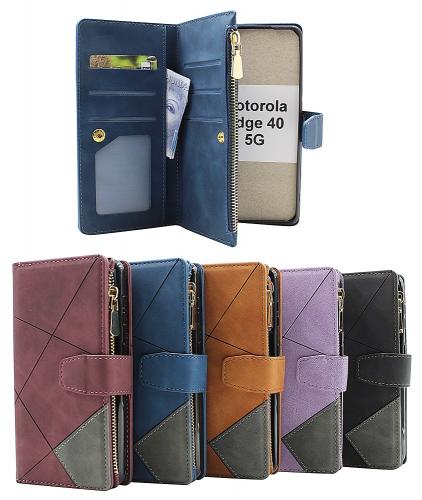 billigamobilskydd.seXL Standcase Luxury Wallet Motorola Edge 40 5G