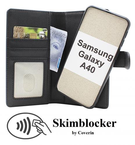 CoverinSkimblocker Samsung Galaxy A40 Magnet Phone Wallet