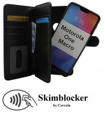 CoverinSkimblocker XL Magnet Wallet Motorola One Macro