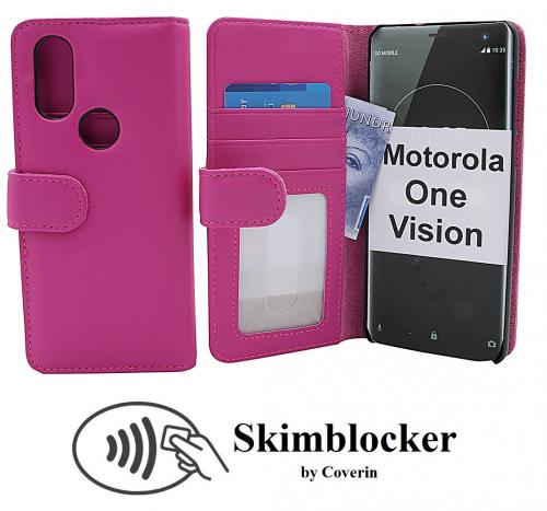 CoverinSkimblocker Wallet Motorola One Vision