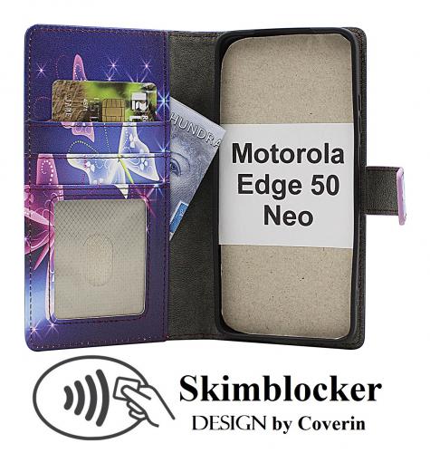 CoverinSkimblocker Motorola Edge 50 Neo Phone Wallet Design