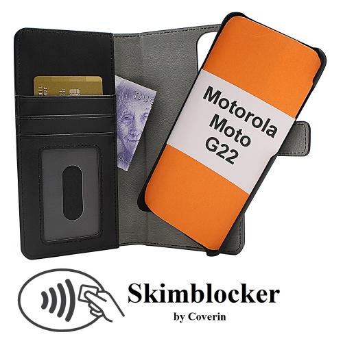 CoverinSkimblocker Magnet Wallet Motorola Moto G22