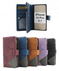billigamobilskydd.seXL Standcase Luxury Wallet iPhone 14 Pro (6.1)