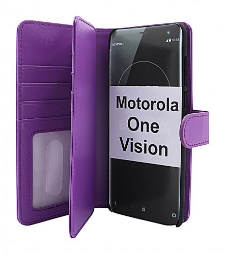 CoverinSkimblocker XL Magnet Wallet Motorola One Vision